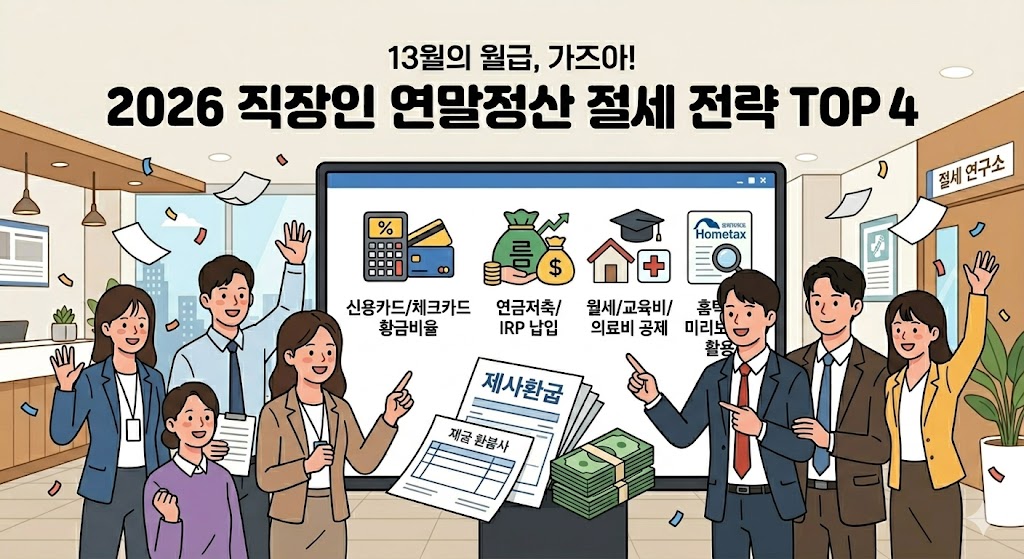 13월의 월급 가즈아! 2026년 직장인 연말정산 미리보기 & 절세 전략